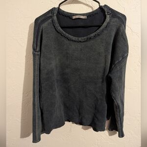 Beau Jours upscale distressed shirt In Dark Gray/Black | L